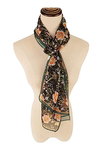 YOUR SMILE Ladies/Women's Lightweight Floral Print/Solid Color mixture Shawl Scarf For Spring Summer season (208)2
