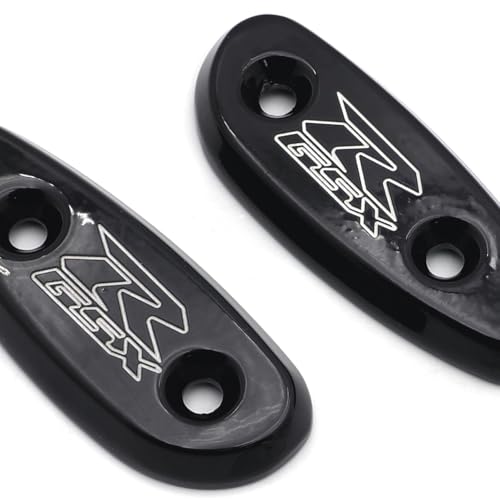 HASkulle Motorcycle Parts Mirror Block Accessories Brackets Off Base Plates for Suzuki GSXR 600 750 1000 GSX-R 2001-2004, Black