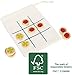 Small Foot- Tic Tac Toe Jeu de Voyage en Bois certifié FSC 100% pour Petits et Grands Jouet, 12019, Multicolore
