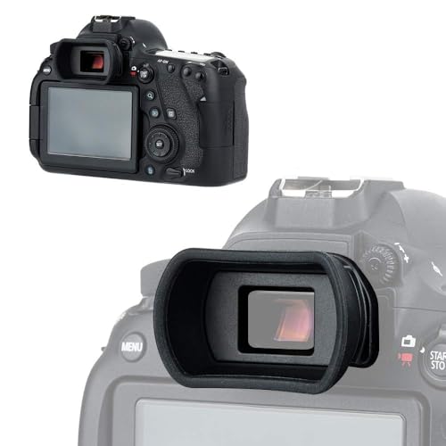 PROfezzion Visor Ocular Silicona Suave de Largo y Extendido para Canon EOS 6D, 6DII, 5D, 5DII, 80D, 70D, 60D, 77D, 800D, 760D, 750D, 700D, 650D, 600D etc. Cámara Reemplazo Canon EF. & EB. Portaocular - imagen 5