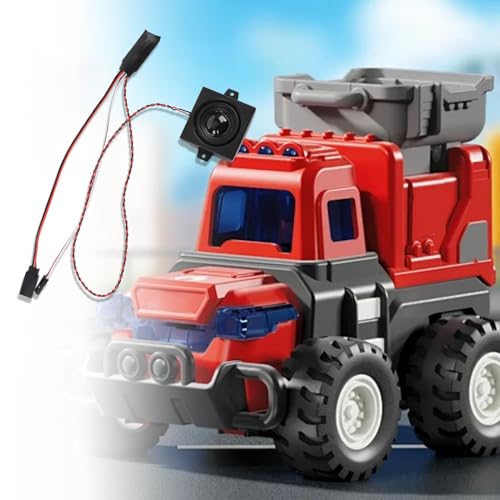 RC Motor Soundmodul, 5W Lautsprecher Sound Generator f&uuml;r 1/10 1/8 1/6 Crawler und Truck - Realistische Motorsimulation mit Gasabh&auml;ngiger Steuerung