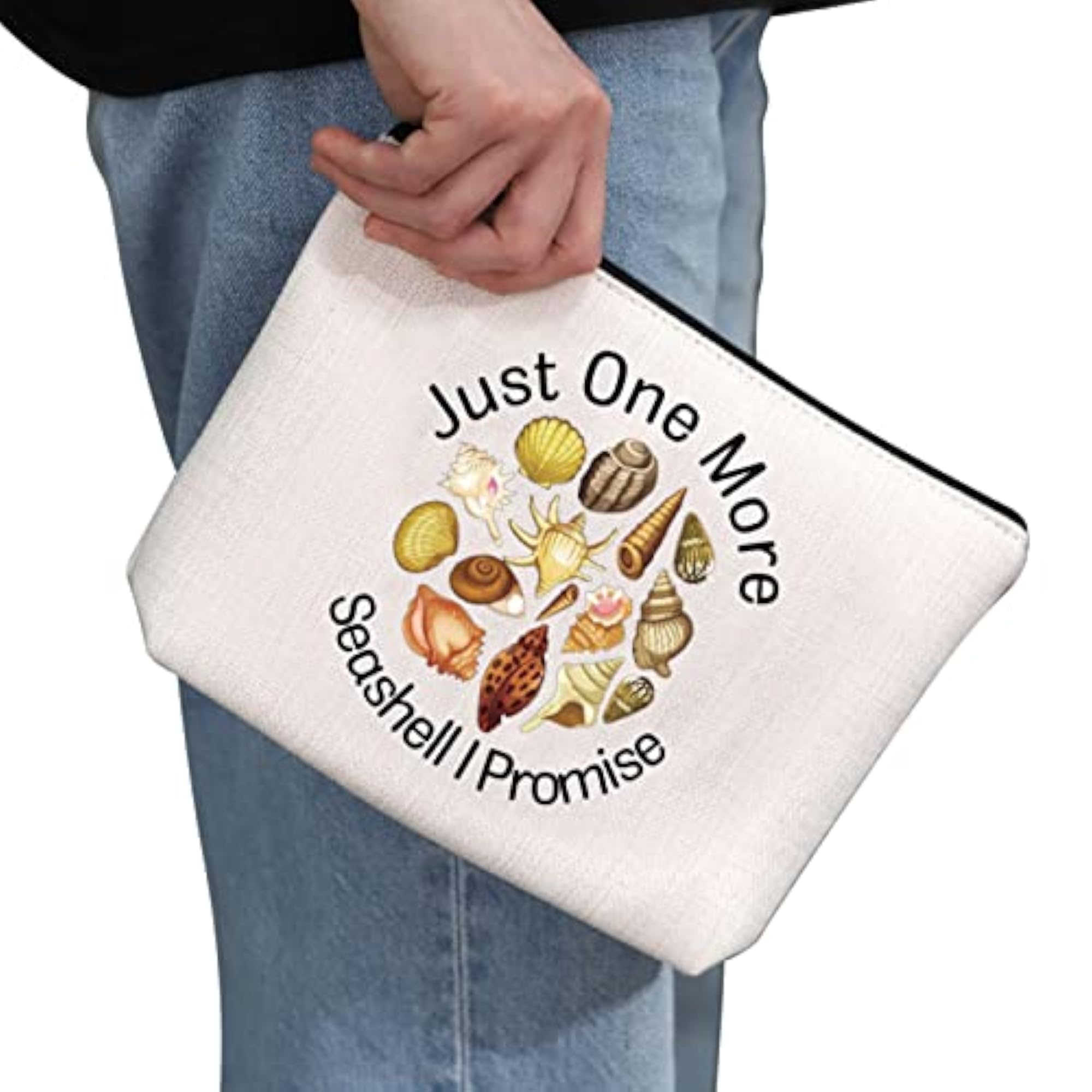 Seashell Collector Makeup Bag, Beach Lover Gift