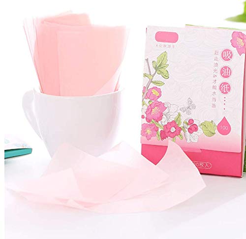JQYXSS 200 Sheets Translucent Oil Blotting Paper Sheets for Facial Skin Care and Travel Supplies