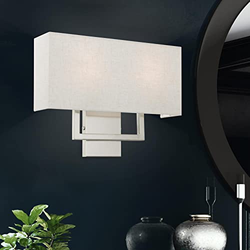 Image of Livex Lighting 50995-91 Pierson Wall Sconce, Brushed Nickel