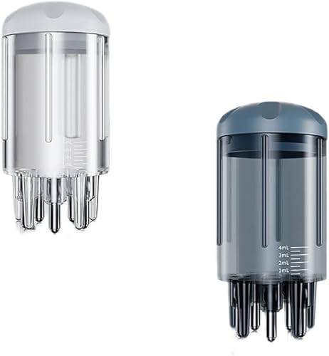 Botella aplicadora de peine de raíz, Peine aplicador de cuero cabelludo, Botella aplicadora de aceite para el cabello pequeño, Peine para masajeador