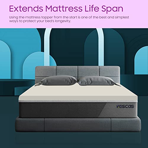 Mayton Soft 1-Inch Foam Mattress Topper With Optimum Body Support | Comfortable And Breathable Bed Toppers For Mattress With Orthopedic Benefits, Helps Relieve Luber And Back Pain, Full, Yellow #TOP3