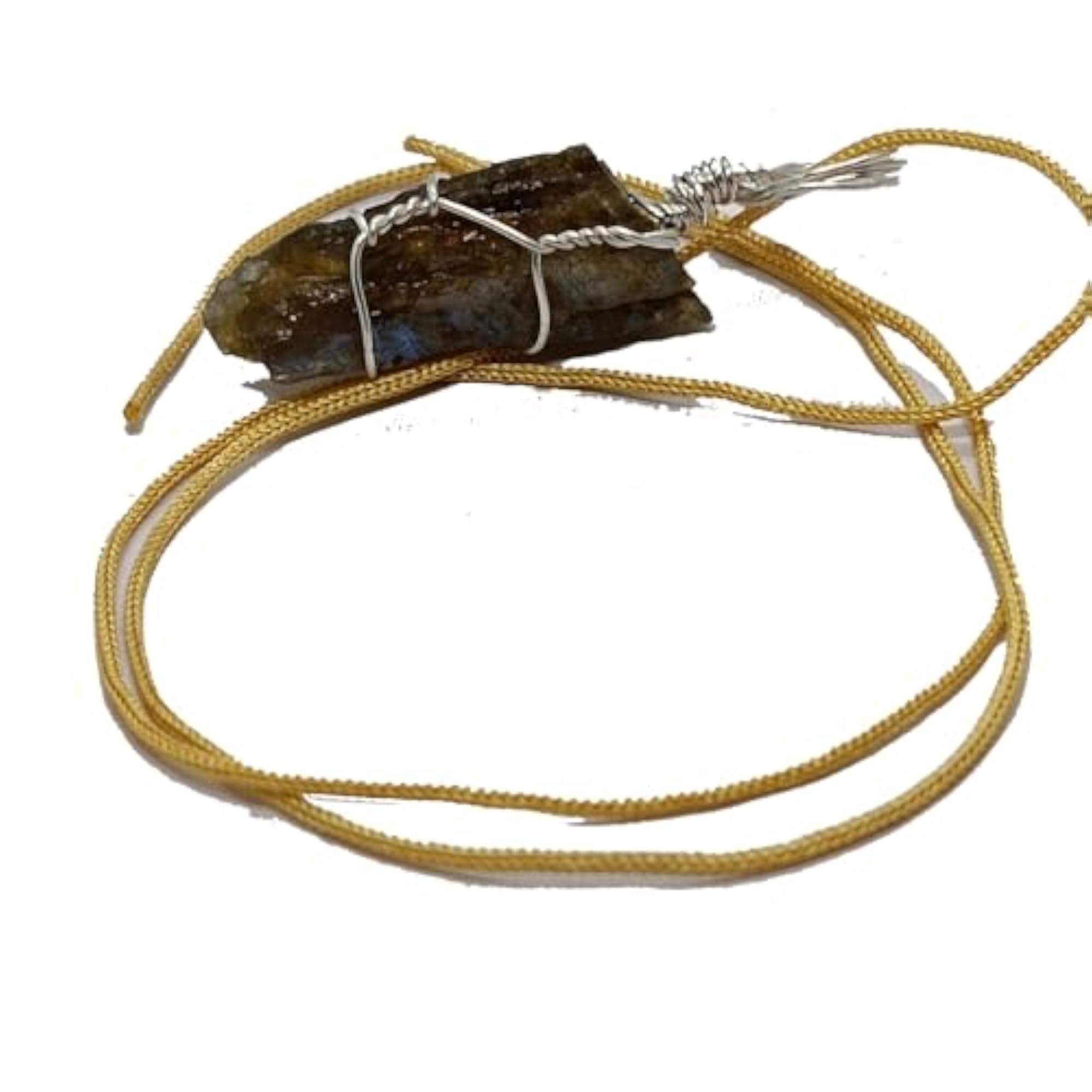 Natural Labradorite Rough Pendant, Unisex Healing Gemstone