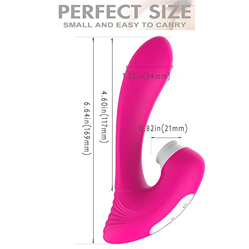 Vibrador Sugador com Língua de 9 Modos de Vibração Sucção e Lambida ab1AB