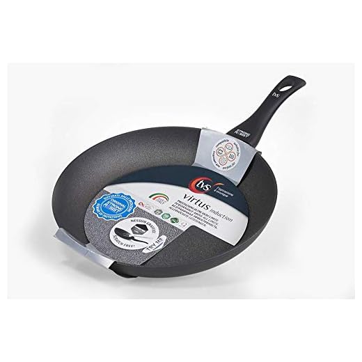 TVS Padella Antiaderente 28 cm Adatta Anche per Induzione Virtus Induction Made in Italy