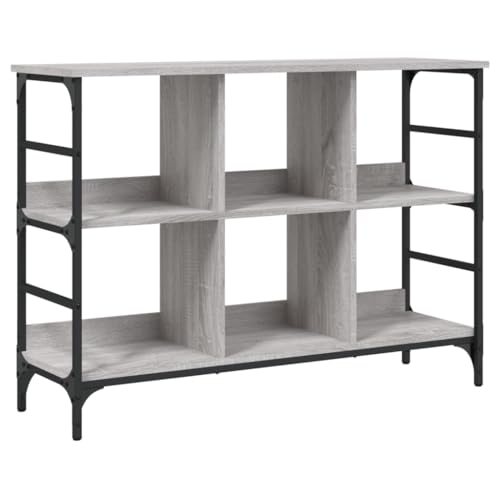 vidaXL Buffet, Armoire Latérale avec Pieds Réglables, Meuble de Rangement, Organisateur Salon Salle de Séjour Intérieur, Sonoma Gris Bois d'Ingénierie