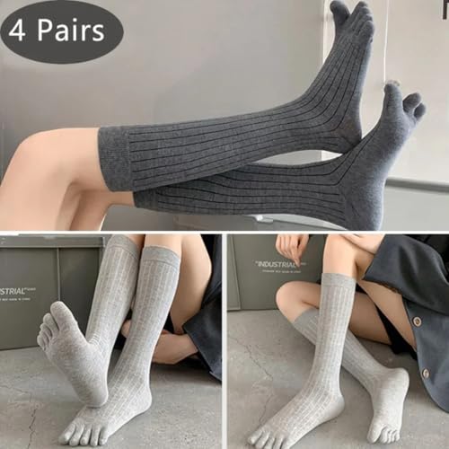 Chaussettes five finger femmes chaudes et douces style preppy chic - 2