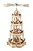 Produktbild DREGENO Seiffen Pyramide mit Christi Geburt 3-stöckig, Holz, Natur, 35 x 35 x 68 cm