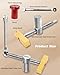 TANYO Bench Dog Clamp, 3/4'' Dog Hole Clamps for Woodworking, 19mm Adjustable Stainless Steel Bench Dogs with 2 Ratchet Wrenches, Table Clamps for Woodworking Tools 2 Pcs