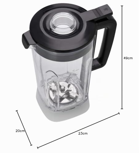 Batteur sur socle haute performance WMF Kult Pro 1 600 watts, 36 000 tr/min, récipient mélangeur 1,8 l, 6 programmes automatiques, smoothie, glace pilée et fonction intervalle