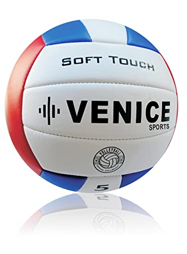 Venice Sports Soft Touch Volleyball - Official Size 5 Volley Ball - Beach Gym Outdoor Indoor Game Volleyballs - For Girls Youth & Adult #TOP1