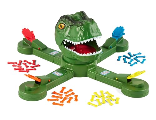 Game Zone T-Rex Bone Toss for 2-4 Players, Ages 3+, Multiplayer, Kids & Family