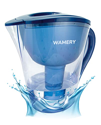Wamery Alkaline Water Filter Pitcher, Fast Filtration, 64 fl oz (8-Cup)