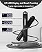 ACHDOFITS 2-in-1 Jump Rope: Weighted & Cordless for Home, Real Rope for Outdoor - Smart LED Counter, Adjustable & Rechargeable for Adult Cardio