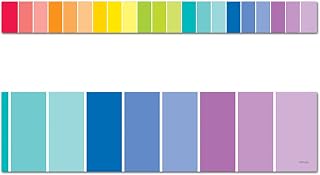 CTP Rainbow Paint Chip EZ Border for Classroom Bulletin Board Border for Classroom (Creative Teaching Press 10564), 48 ft per Package