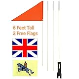 Diferentes banderas para mostrarse: ofrecemos banderas de seguridad naranja con fines de seguridad, también ofrecemos la bandera de caballero y la bandera británica para mostrarte a ti mismo.