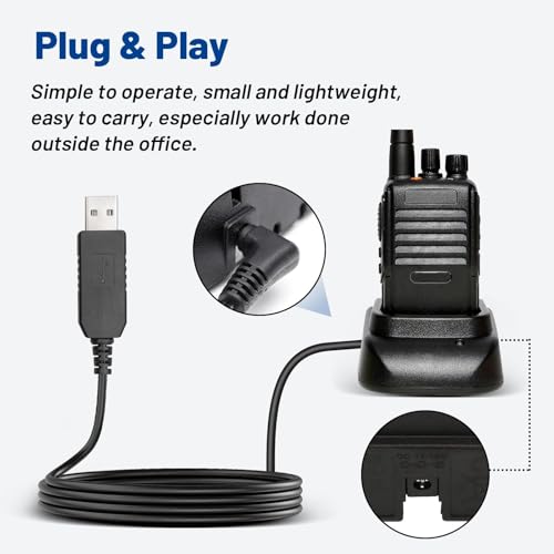 Cargador USB para Yaesu walkie talkie FT-60 FT-60R VX-7R CD-41 cables 6