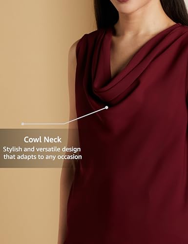 Image of Symbol Premium Women's Polyester Cowl Neck Top (Regular Fit | Stylish | Desk-to-Dinner) (Available in Plus Sizes)
