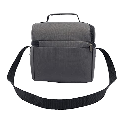 Carhartt Insulated 12 Can Two Compartment Lunch Cooler, Durable Fully-Insulated Lunch Box, Gray #TOP2