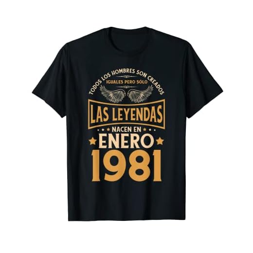 Cumpleaños Hombre Regalos Las Leyendas Enero 1981 Camiseta