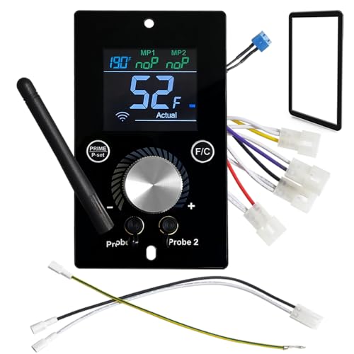 Universal WiFi and Bluetooth PID Digital Thermostat for Traeger Control Panel Replacement for Pit BossTraegerZgrill Pellet Grill Smoker App-Enabled Thermostat Controller