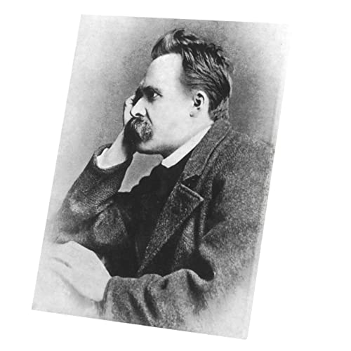 Portrait Friedrich Nietzsche en toile vintage 60x80 cm pour sublimer un bureau