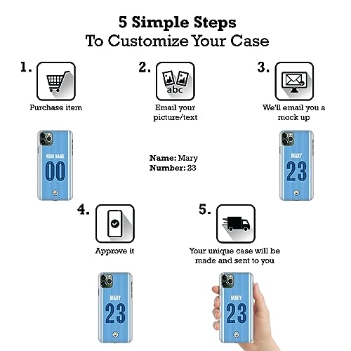 Head Case Designs Officially Licensed Custom Customized Personalized Manchester City Man City FC Home 2023/24 Badge Kit Leather Book Wallet Case Cover Compatible with Apple iPad Air 2020/2022