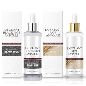 Peel Shot Glow Rice Ampoule Soft Exfoliating Face and Body Scrub Dead Skin Cells, Blackheads Remover for All Skin Types (Set, 100ml)