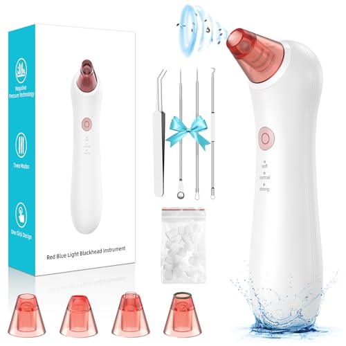 Blackhead Remover Pore Vacuum, Pore Extractor & Blackhead Removal...