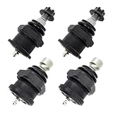Ball Joint KRBJX3-PACK (4-Piece Set) - Metal Universal Joint Replacement Parts for Industrial & Automotive
