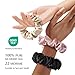 YFONG 3 PCS 100% Mulberry Silk Scrunchies for Women Girls, 22 Momme Soft Hair Ties for Frizz & Breakage Prevention, Elastic Ponytail Holders Gentle And No hurt, (Pink+Black+Champagne)