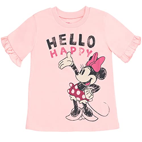 Disney Minnie Mouse Cotton T-Shirt and Leggings Outfit Set for Girls - Infant to Big Kid Sizes (12 Months - 14-16)4