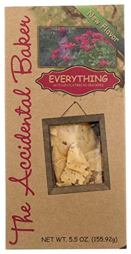 The Accidental Baker Everything Flatbread Crackers, 5.5 Oz