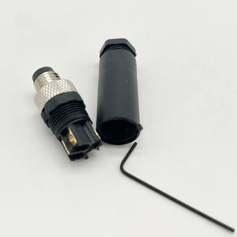Eonvic Industriële M8 4 Pin A-Code Mannelijke naar Mannelijke Connector Gegoten Afgeschermde Luchtvaart Sensor Kabel Waterdichte IP67 Cat 5e Hoge Flex Kabel 2M