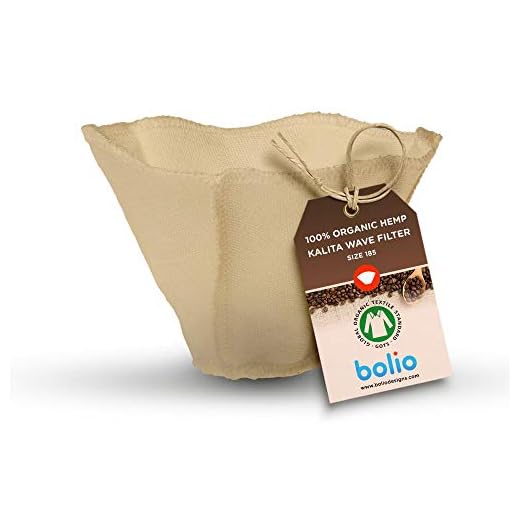 Bolio Organic Hemp Reusable Coffee Filter (1, Kalita 185)