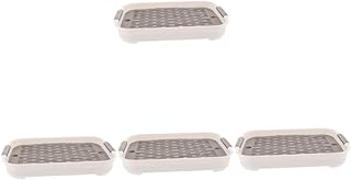 Abaodam 4 Pçs Caixa Coelho Toalete Coelho Animal De Estimação Toalete Cobaia Maca Pan Coelho Brinquedos Para Coelhos Hamster Maca Toalete Furão Maca Brinquedo Ao Ar Livre Anti-Queda