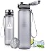Baomay sportowa butelka na wodę 500 ml / 750 ml / 1 l, butelka na wodę dla dorosłych i dzieci, z filtrem, plastikowa butelka z tritanu, do fitnessu, jazdy na rowerze, biegania, gry