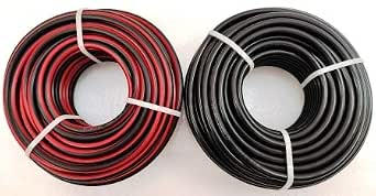 Microtek Solar DC Cable Tinned Copper UV Protected 4 sq.mm 15 Meter (15m Red, 15m Black)