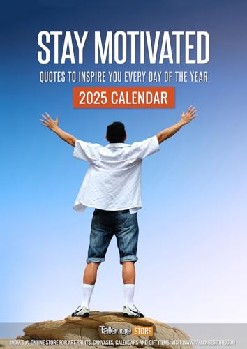 Image of Tallenge - Timeless Motivational Quote - 2025Wall Calendar - 12 x 17 Inches for Home & Office (Paper, Wall Calendar)