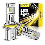 AUXITO 9007/HB5 Bulbs High/Low Beam, 70000LM 6500K Ulitra Bright White, HB5 Halogen Raplacement Fog Lights with Fan, Wireless Plug and Play, Canbus Ready, Pack of 2