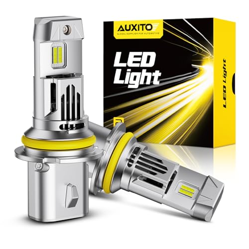 AUXITO 9007/HB5 Bulbs High/Low Beam, 70000LM 6500K Ulitra Bright White,