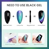 SUPWEE Cat Eye Gel Nail Polish, 15ML 9D Chameleon Holographic Cat Eye Magnetic Green Purple Magic Silky Colour Gel Polish with Magnet Soak Off UV Velvet Gels Galaxy Manicure Nail Art DIY for Women - Image 2