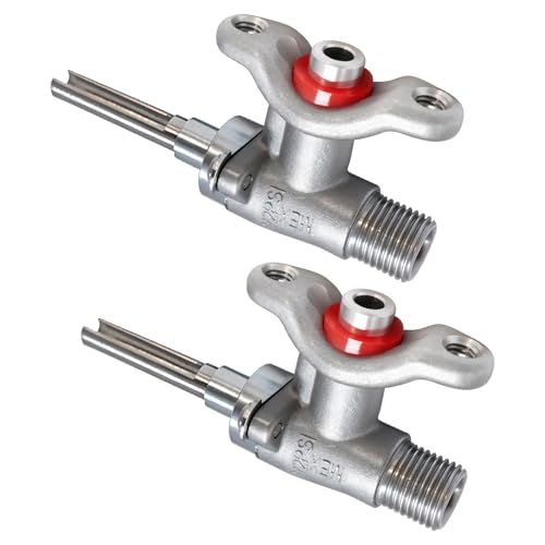 Image of WB21K10100 Surface Burner Valve Compatible with GE Hotpoint WB21K10100 Range Valve Burner Models Include 1473798 AP4368232 PS2345608 EAP2345608 (Gray 2PC)