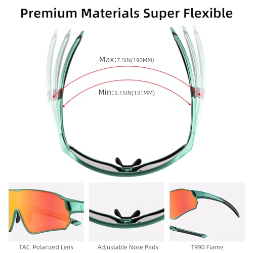 Image of ROCKBROS Kids Polarized Sunglasses Cycling Glasses Sport Sunglasses UV400 Protection for Youth Boys Girls Age 8-14