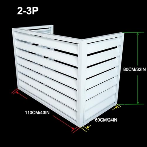 Cubierta de aluminio para aire acondicionado exterior y soporte mini split 3
