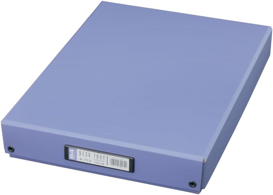 Lihit Lab A713ba Desk Tray, Tool Box, Document Storage, B4, Blue